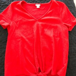 J. Crew Tie Front Shirt